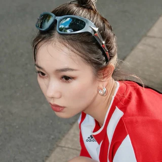 แว่นแฟชั่น Cats Eye Y2K แว่นตากันแดดผู้หญิง ผู้ชาย Star Hip Hop Street