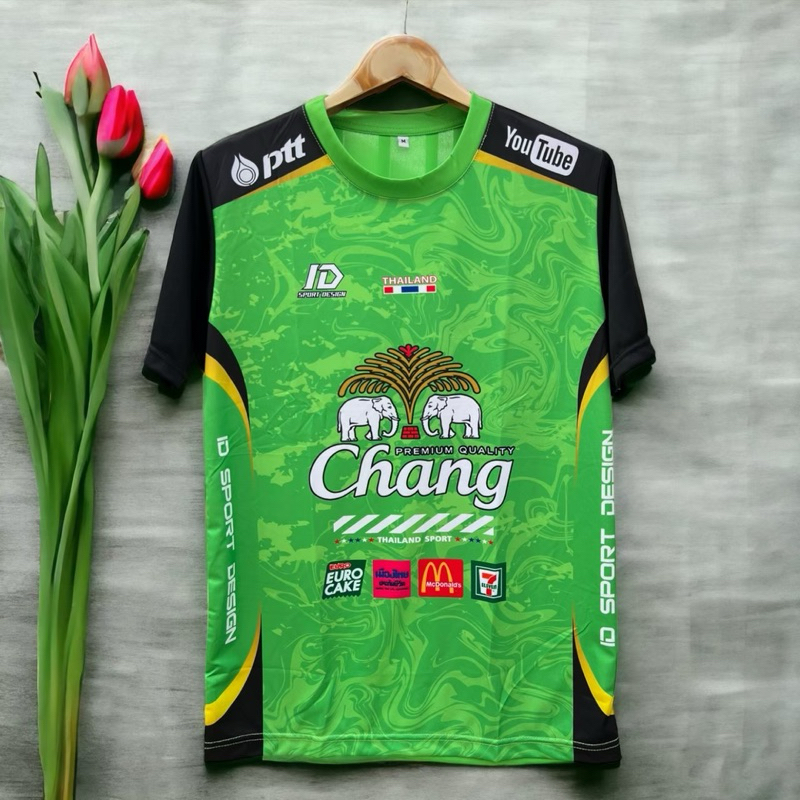 C-04 เสื้อกีฬาพิมพ์ลายคอกลม มีไซส์ใหญ่ถึง10XL คนอ้วนใส่ได้