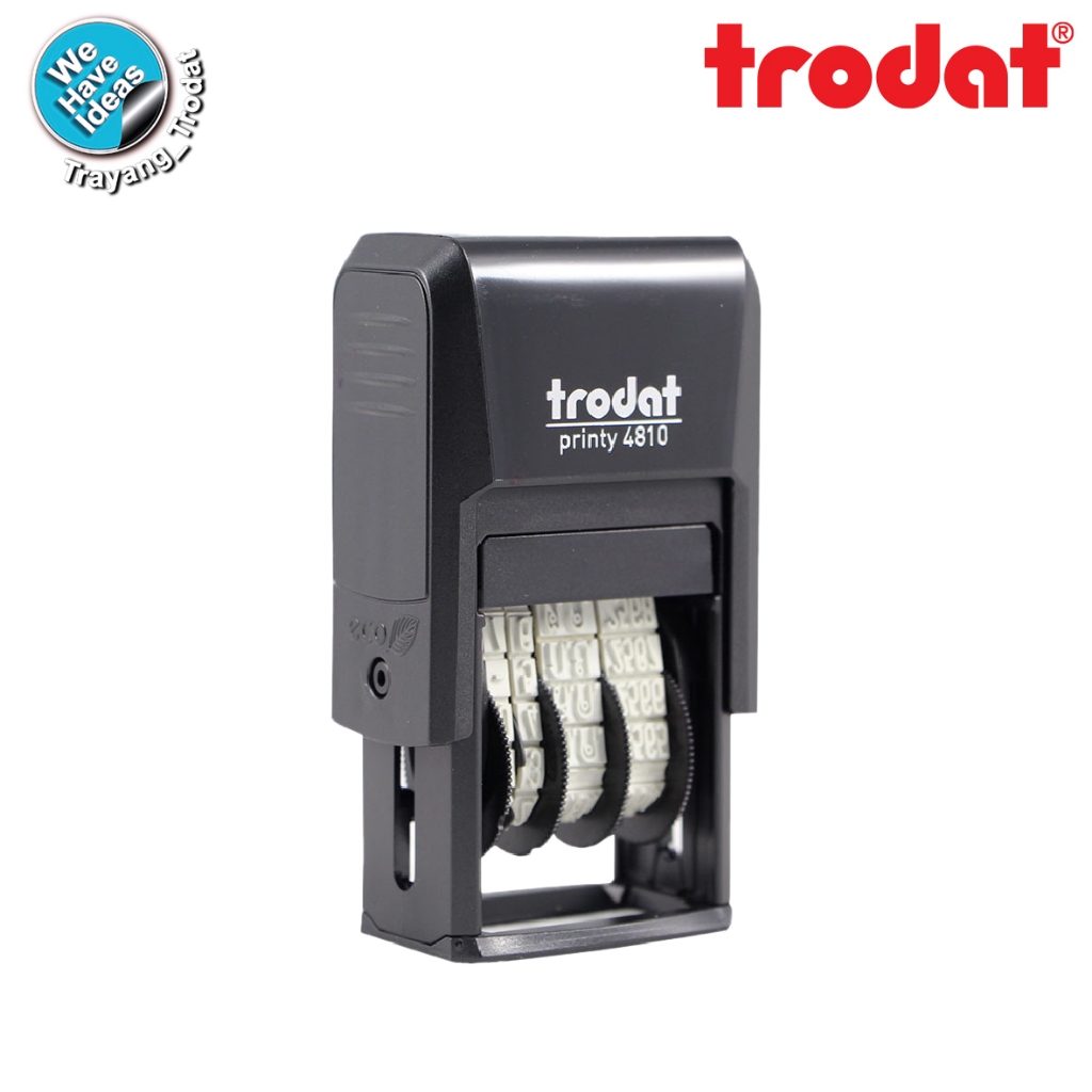ตรายางวันที่หมึกในตัว ตรายางวันที่สําเร็จรูป TR-4810 วันที่ภาษาไทยและอังกฤษ ความสูงอักษร 4 มิล