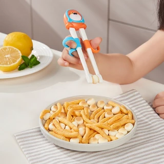 Berma baby ตะเกียบเด็ก ตะเกียบหัดคีบสำหรับเด็ก ทารกอุปกรณ์ สําหรับเด็กฝึกการใช้งาน ทารกอุปกรณ์ ลวดลายการ์ตูน