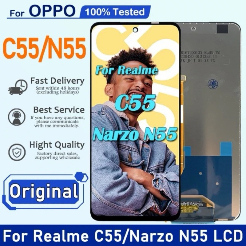 หน้าจอ Realme C55 งานแท้ 2023 จอชุด จอแท้ จอ+ทัช Lcd Display ออปโป้ เรียวมีC55/RMX3710