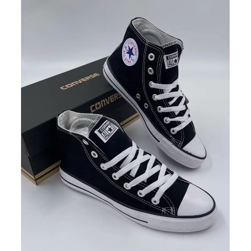 🔥🔥รองเท้า  Converse All Star Classic 💯รองเท้าคอนเวิสหุ้มข้อ รองเท้าผ้าใบราคาถูก