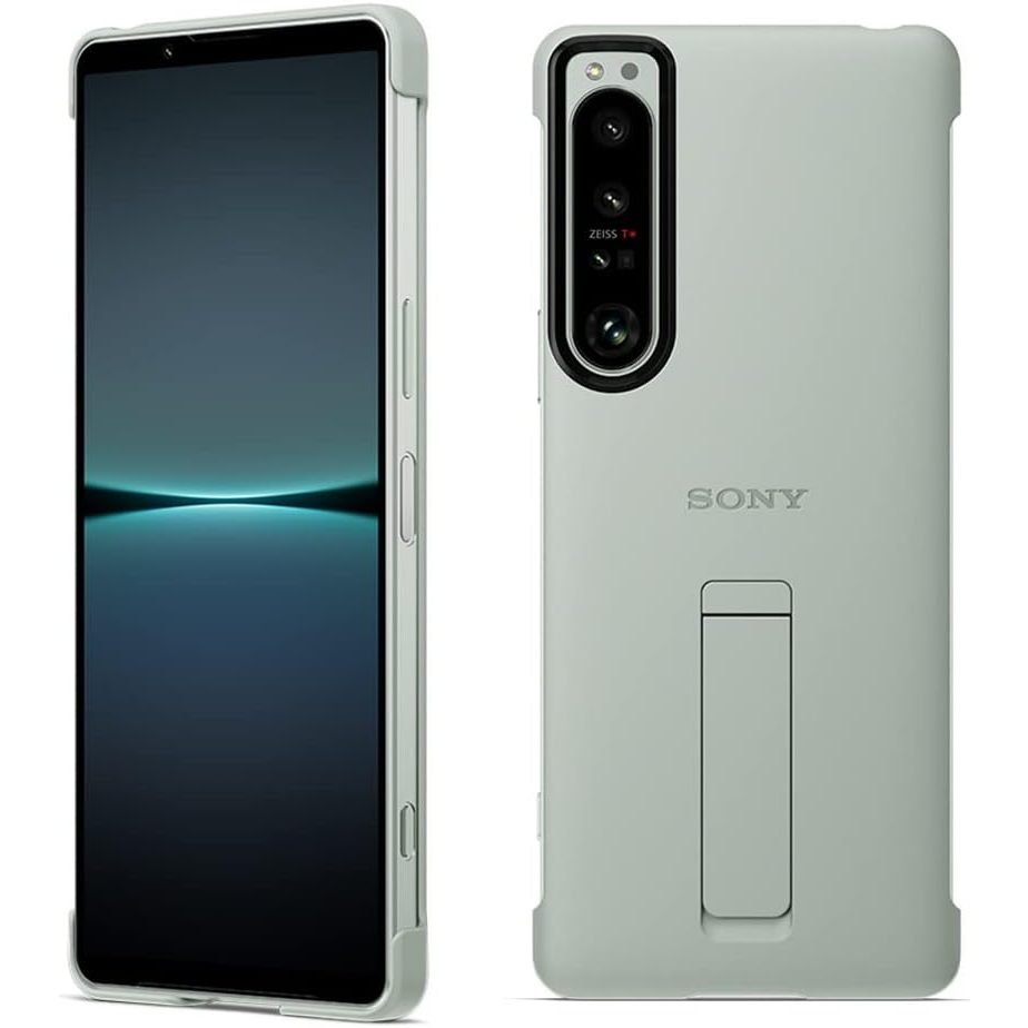 NEW◆ SONY Xperia 1 IV Style Cover with Stand XQZ-CBCT Official case gray