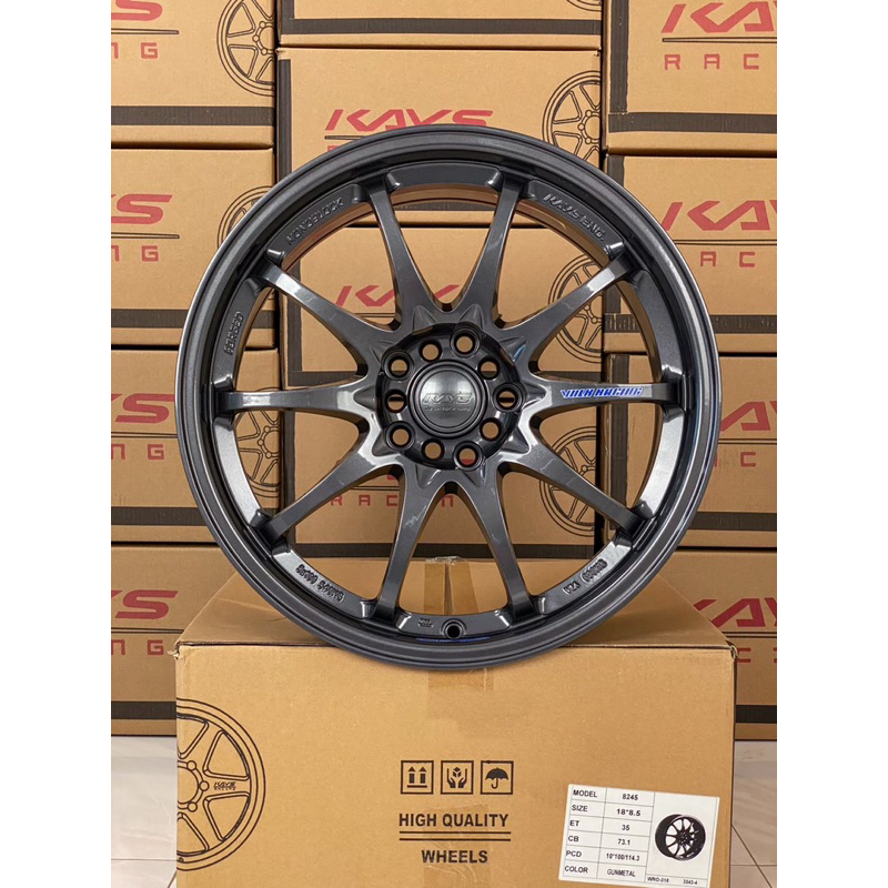 ล้อCE28 ขอบ18” กว้าง8.5นิ้ว ออฟ35 (5รู100 , 5รู114) New