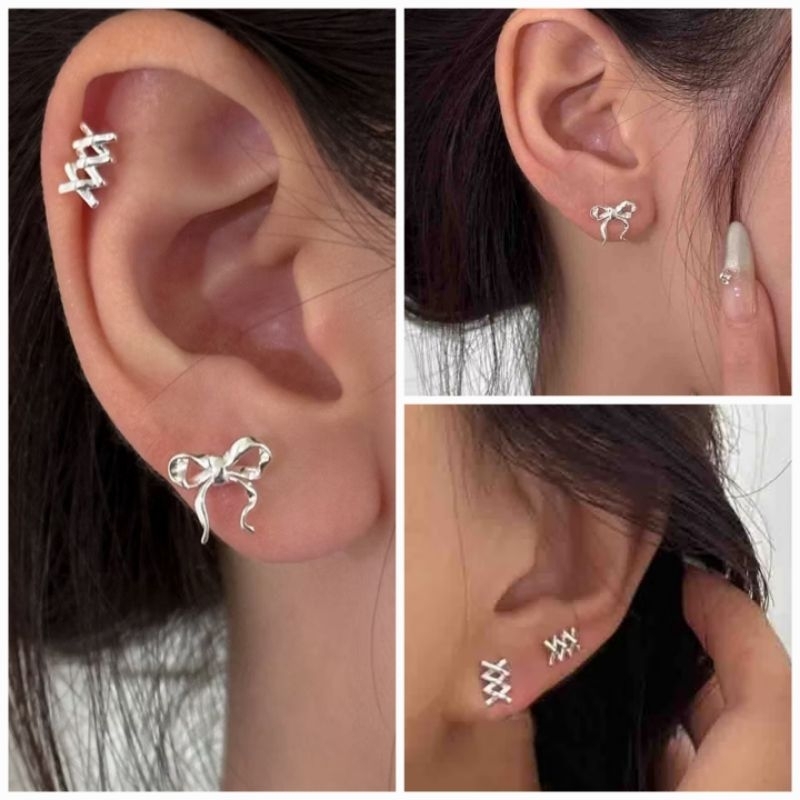 ต่างหูโบว์ • Ribbon Earrings