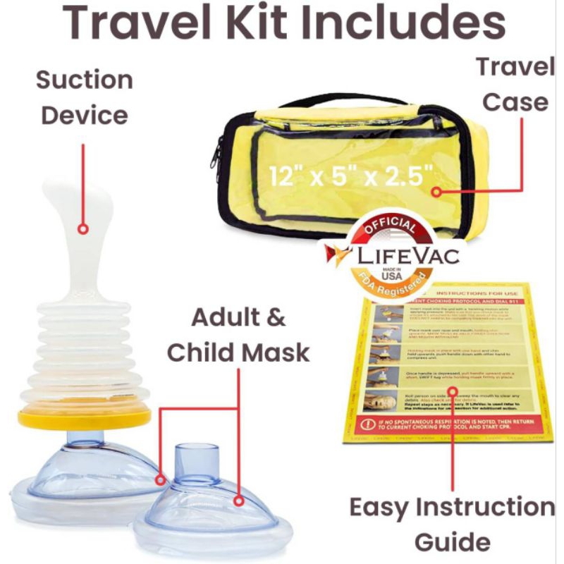 (แท้!! สินค้าพร้อมส่ง)Travel Kit LifeVac  นำเข้าUSA