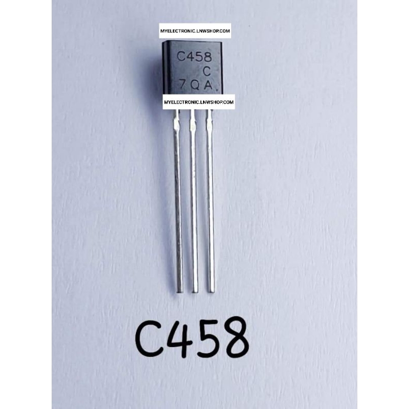 2SC458 แพ็ค5ตัว C458 ทรานซิสเตอร์ ตัวถัง TO-92 TRANSISTOR มี สต็อก STOCK ใน ไทย ราคา หน่วย บาท