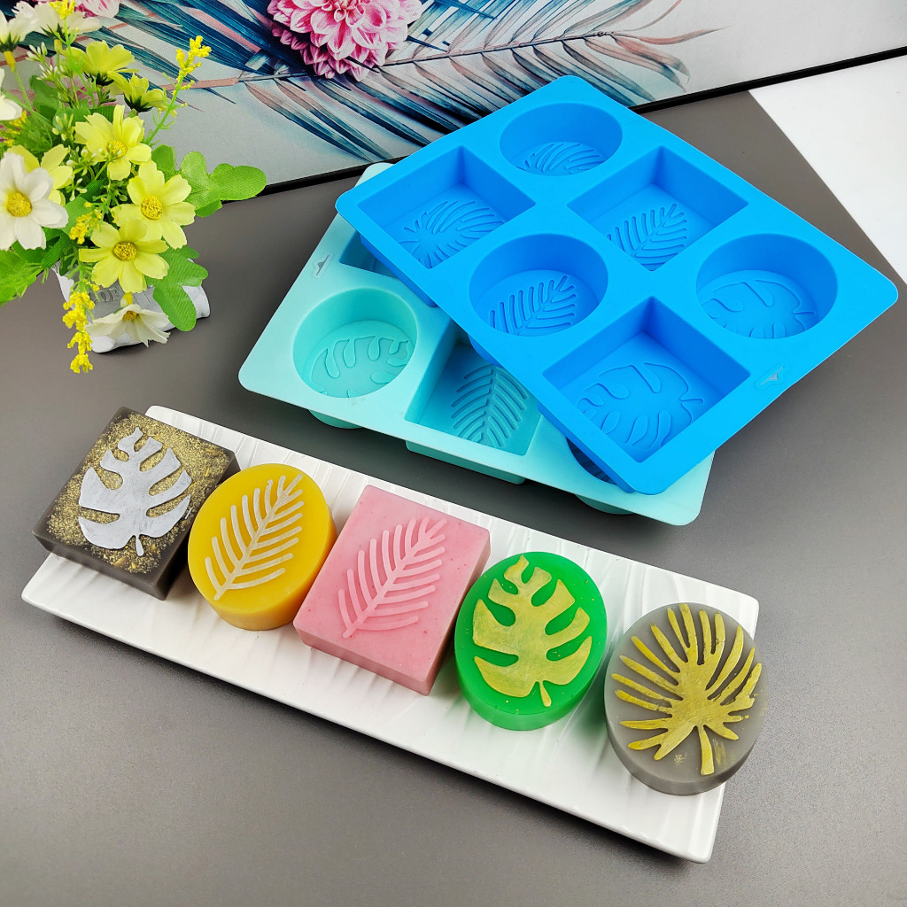พิมพ์ซิลิโคน พิมพ์วุ้น พิมพ์สบู่ พิมพ์วงรี silicone mold สุ่มสี 1 ชิ้น