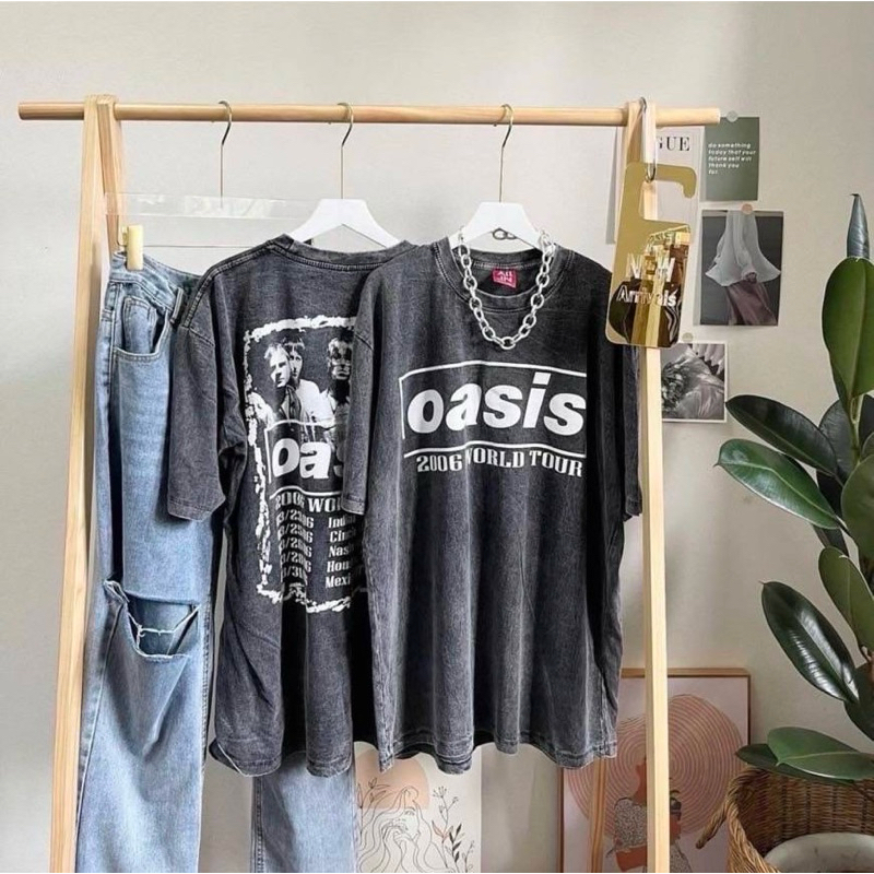 เสื้อยืดโอเวอร์ไซส์ งานผ้าฟอกวินเทจ No.28