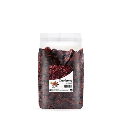 แครนเบอร์รี่ (อบแห้ง)  500g.  ตราคอทเทจฟาร์ม  หยกออนไลน์
