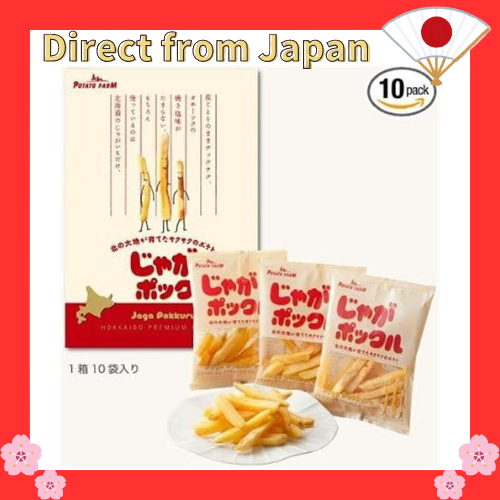 【จัดส่งตรงจากญี่ปุ่น】【ผลิตในญี่ปุ่น】Calbee Potato Farm มันฝรั่งโปคุรุรสเค็ม (ใหญ่) 18g x 10 ซอง