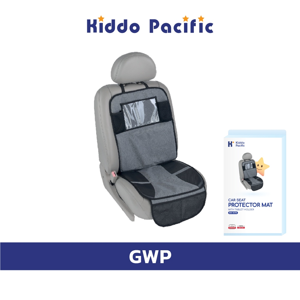 [Gwp] Baby Safe Car Seat Protector Mat With Tablet Holder