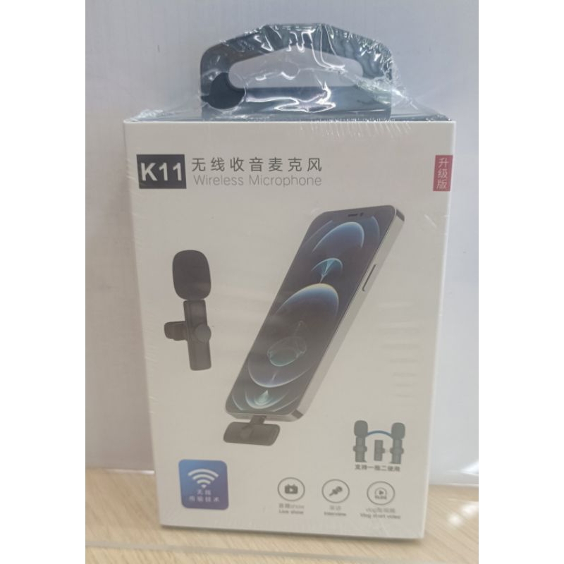 ไมค์โครโฟนไร้สายMicrophone Wireless รุ่น K11  iphone ไมค์ 1ตัว