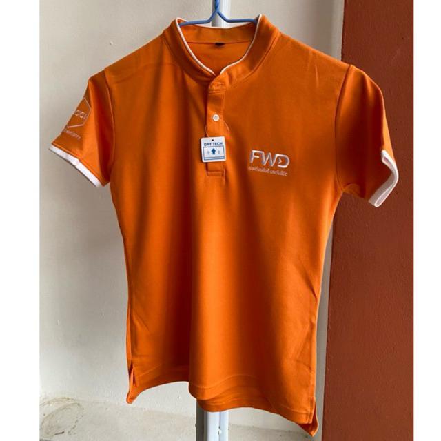 เสื้อFWDประกันชีวิต เสื้อผู้หญิงสีส้มไซส์L