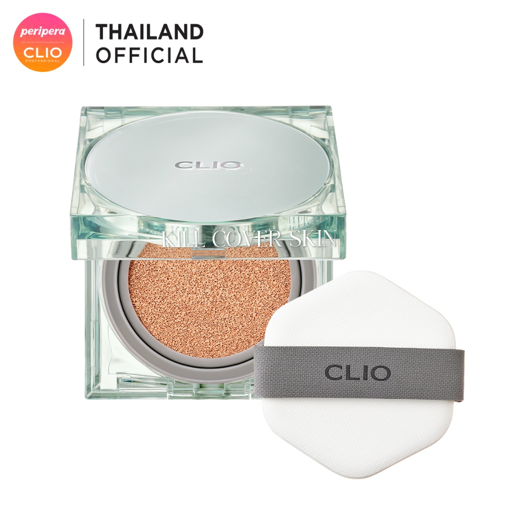 CLIO KILL COVER SKIN FIXER CUSHION SPF50+ PA+++ : คลีโอคุชชั่นสูตรแมตต์พร้อมรีฟิล15g