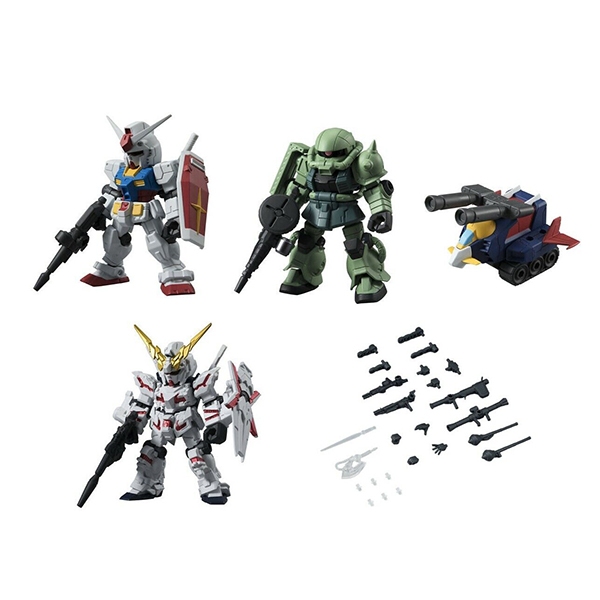 BANDAI (ตัวเดี่ยว) Gashapon Gundam Mobile Suit Ensemble 01 4549660109099 (Gashapon)