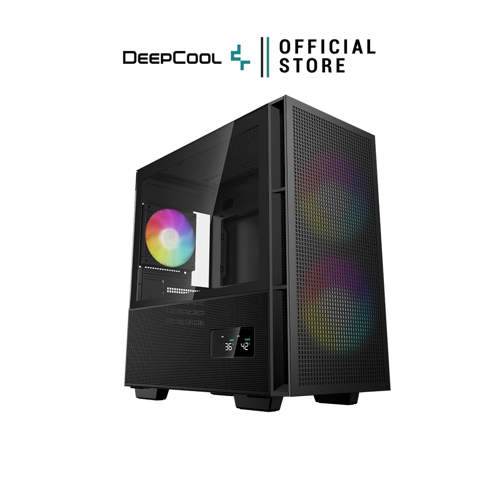 เคสคอมพิวเตอร์ DEEPCOOL - PC CASE M-ATX CH360 DIGITAL / CH360 DIGITAL WHITE รับประกันสินค้า 1 ปี