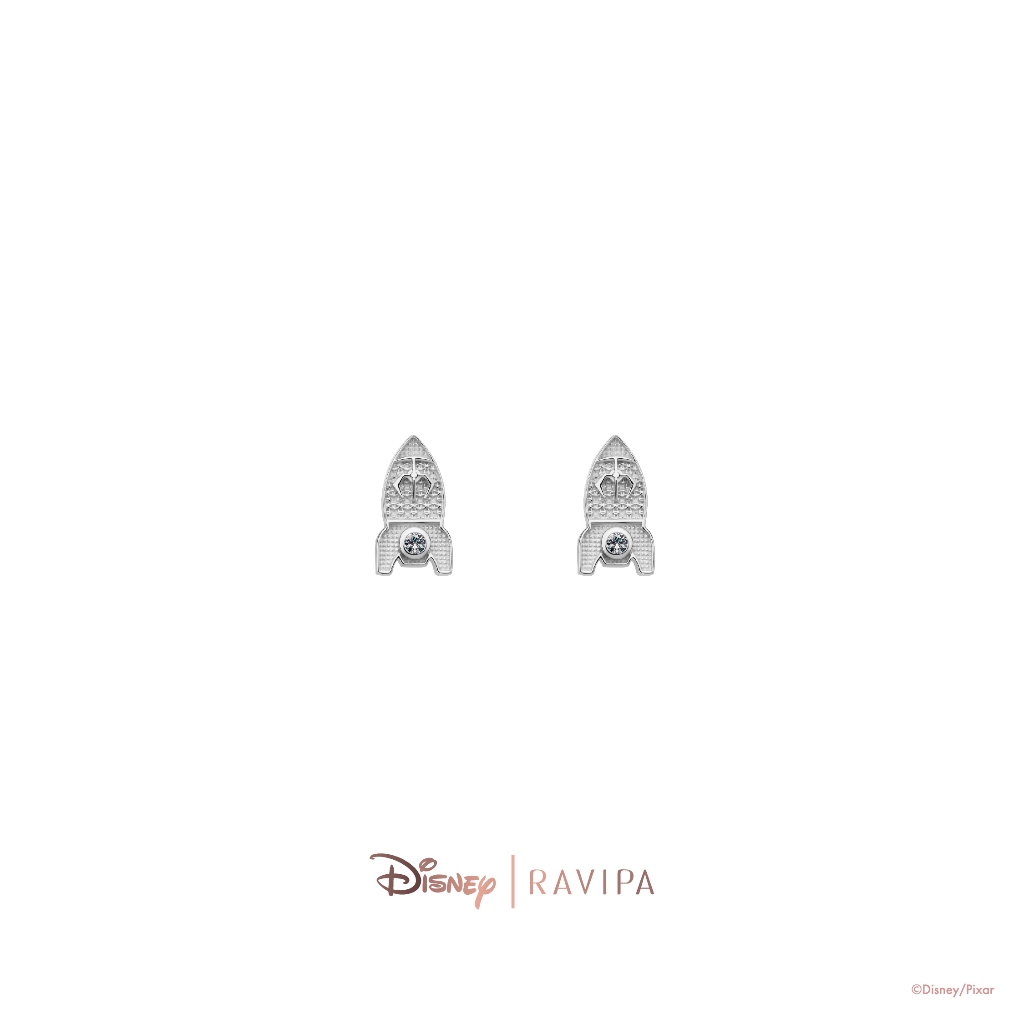 Ravipa | Silver Rocket Studs (CZ Diamond)