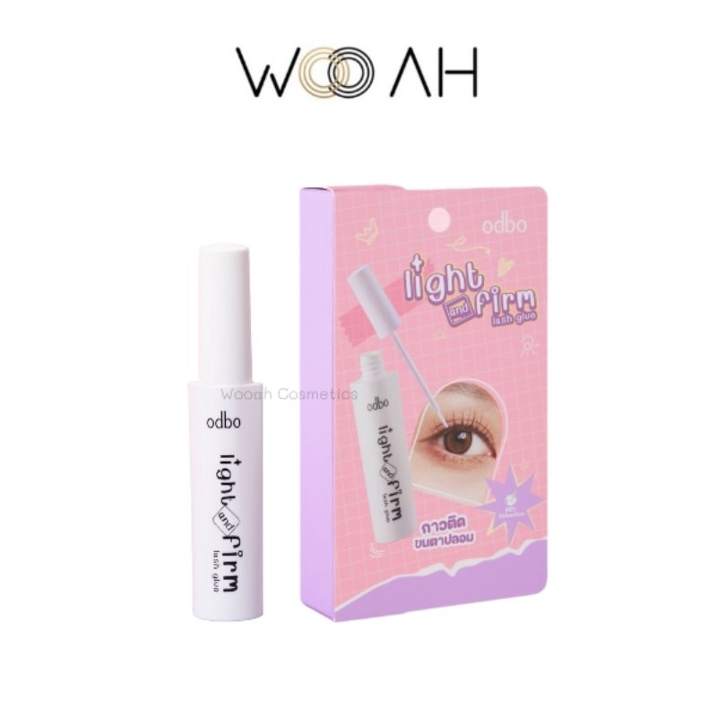 กาว ODBO LIGHT AND FIRM LASH GLUE ไลท์ แอนด์ เฟิร์ม แลช กลู โอดีบีโอ OD8018 กาวติดขนตา ติดทน ขนตาปลอม