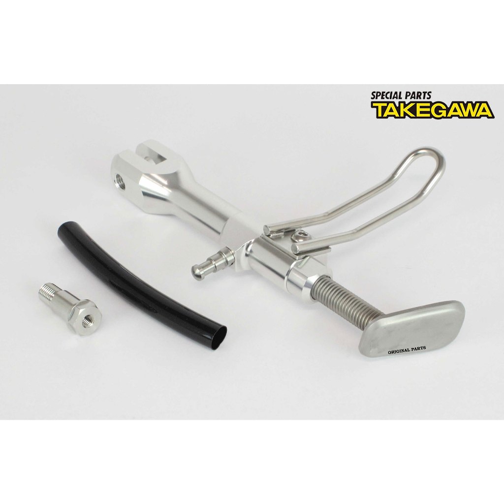 ขาตั้งข้าง Takegawa   silver  Monkey 125 ,DAX 125 ,CT125 แท้ใหม่ 06-13-0093