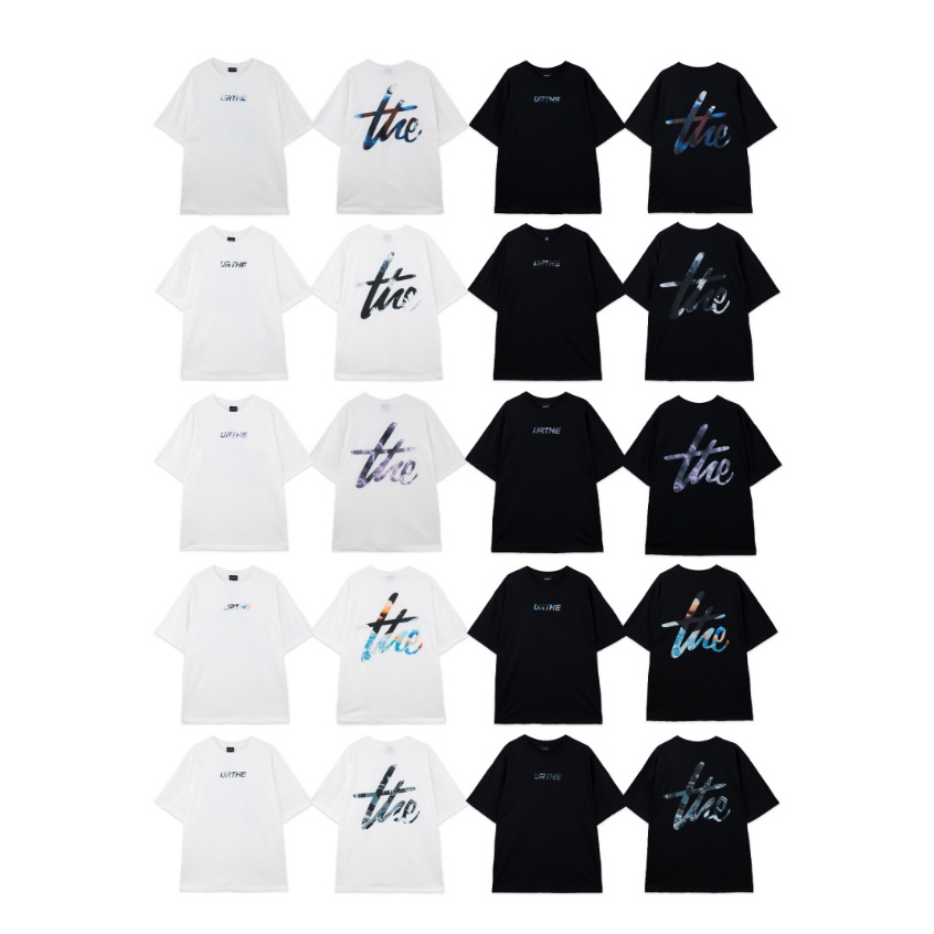 URTHE - เสื้อยืด เเขนสั้น พิมพ์ลาย รุ่น DFT BOX LOGO 2.0