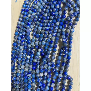 สร้อยยาวลาพิสลาซูลีธรรมชาติ สีไม่ตก ไม่ซีดจาง