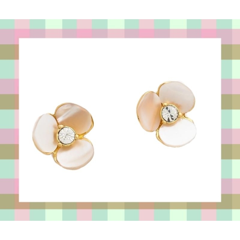 สร้อยคอ  ต่างหู ♠️ Disco Pansy Mini Pendant/ stud earring♠️