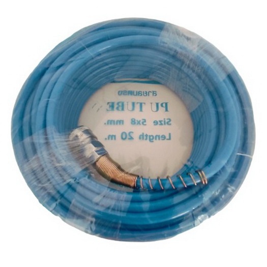 สายลมตรง 20 เมตร ขนาด 5x8 mm. แถมฟรีคอปเปอร์ 2 ด้าน HI-TOP สายลม PU ของแท้
