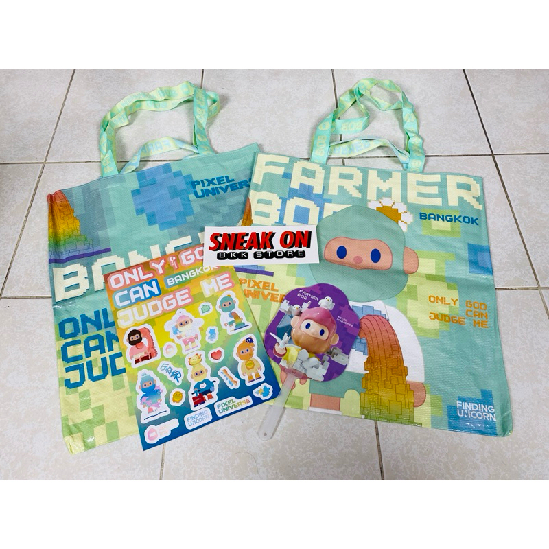 FARMER BOB Bangkok limited peripherals (woven bags, stickers)