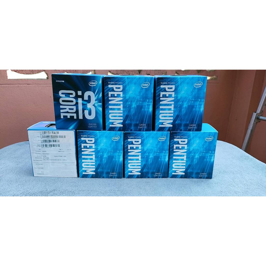 CPU intel  G3260 Socket 1150 / G 4400 / G 4500 / i3 6100 / Socket 1151 ของใหม่ หมดประกัน พร้อมส่งทัน