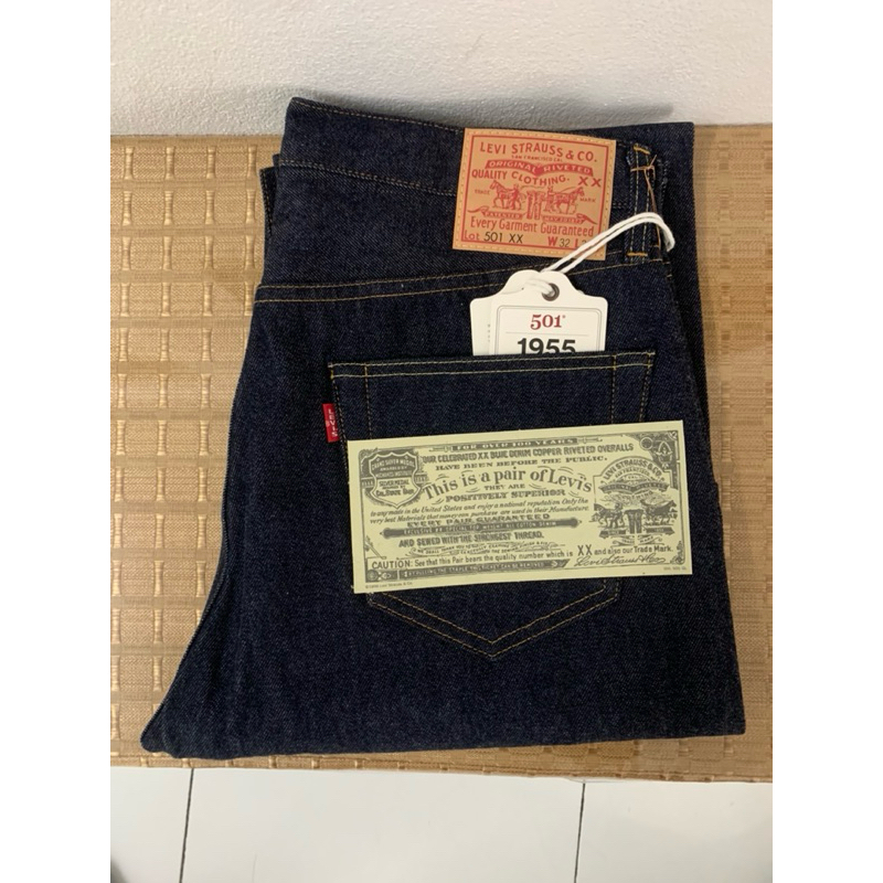 Levi’s 501xx bigE ริมแดง LVC 1955 made in Japan size 32/34