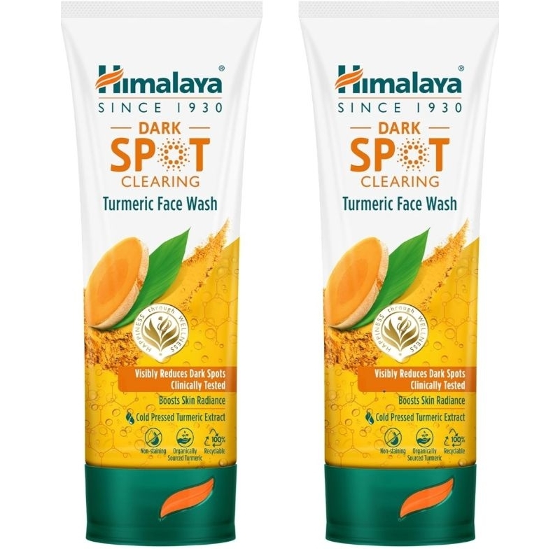 Himalaya Dark Spot Clearing Turmeric Face Wash | ลดจุดด่างดำใน 7 วัน | ขมิ้นชันสกัดเย็นและออร์แกนิก | 100 มล.