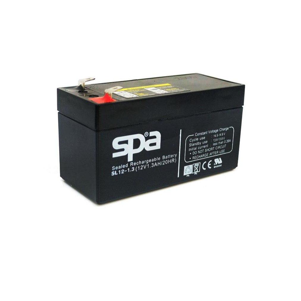 SL12-1.3 SPA Battery 12V 1.3A แบตเตอรี่แห้ง สำรองไฟ 12V 1.3Ah SL