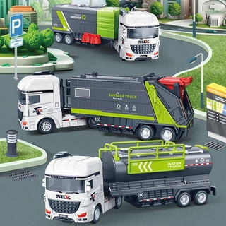 🚚พร้อมส่ง🚚 รถของเล่น รถของเล่นแรงเฉื่อย รถก่อสร้าง รถบรรทุก รถโม่ปูน Engineering series car มีหลายแบบให้เลือกได้