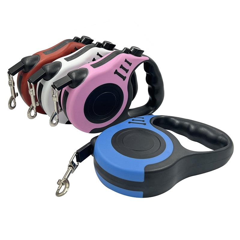 สายจูงสัตว์เลี้ยง แมว หมา สุนัข Auto ยืดหดได้  หมาพันธุ์เล็ก-กลาง ความยาว 3-5 เมตร ระบบเบรคอัตโนมัติ