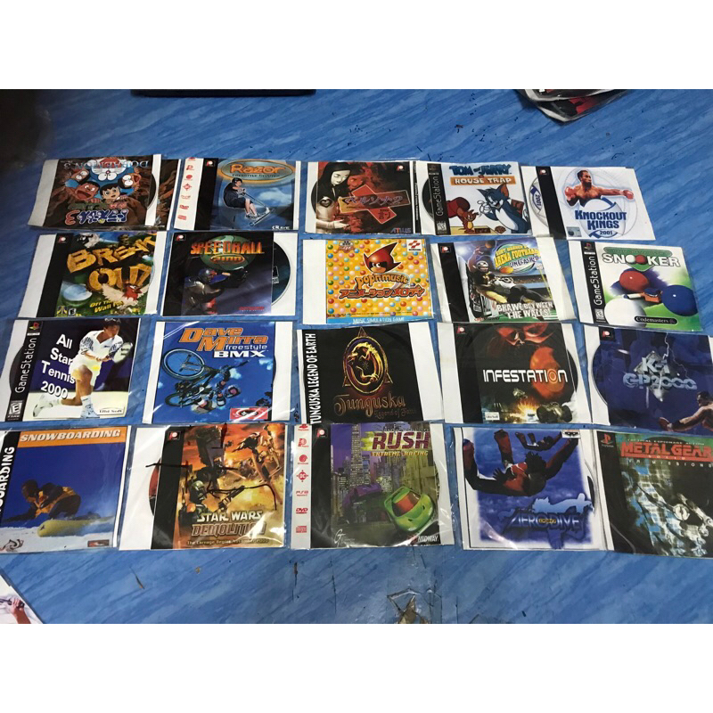 PS1,เกมส์ (46) แผ่นปั๊มรุ่นเก่า หายาก มือ 1 สภาพใส
