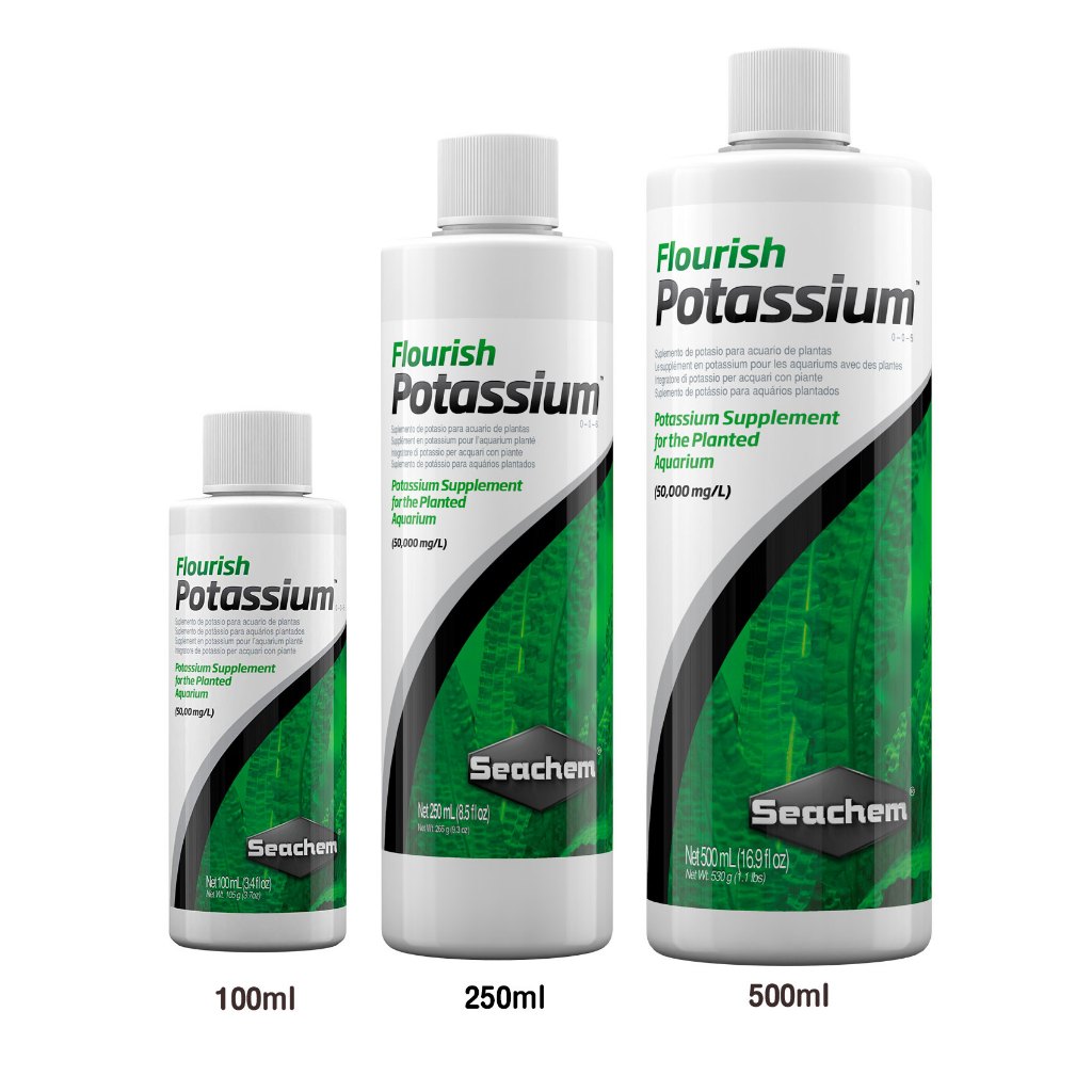 Seachem Flourish Potassium™ ปุ๋ยโพแทสเซียมสำหรับตู้พรรณไม้น้ำ