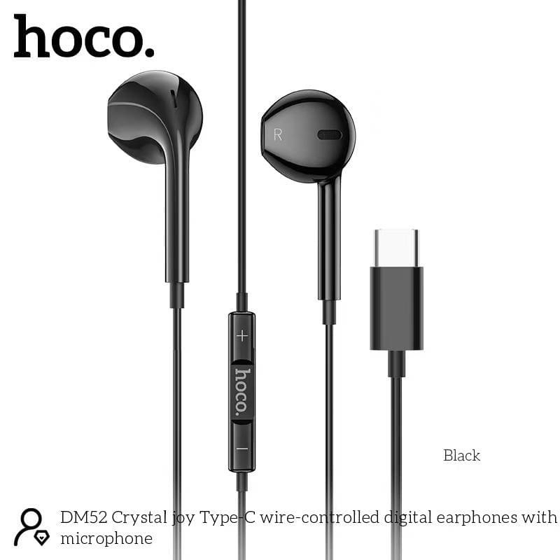 Hoco DM52 Type-C หูฟังแบบมีสาย สำหรับ Type-C ตัดเสียงรบกวน พร้อมไมโครโฟน เสียงดี