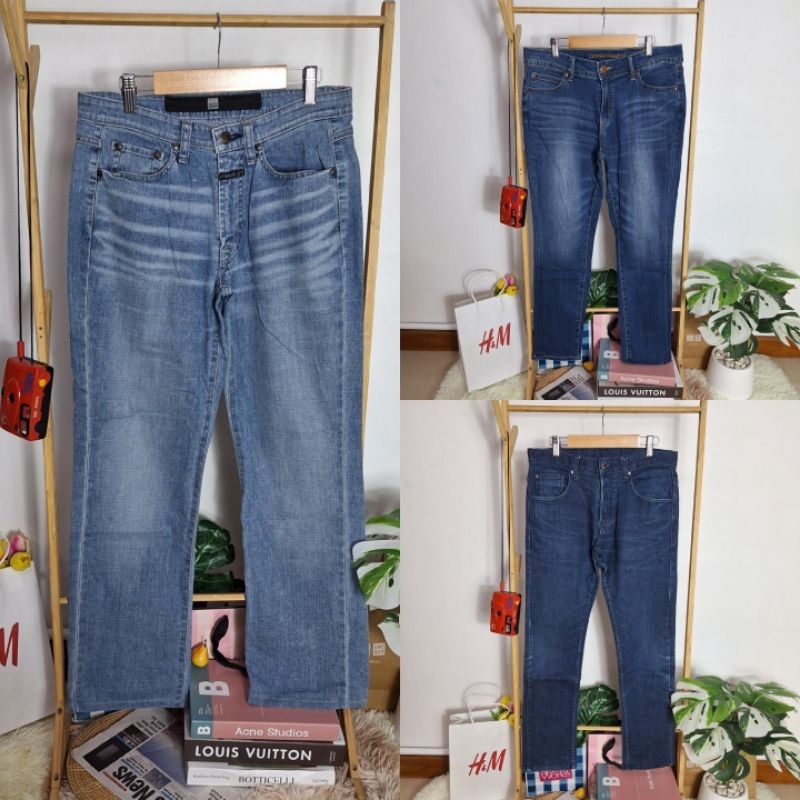 (รวมเอวกลาง) กางเกงยีนส์มือสอง งานญี่ปุ่น (Post JP)