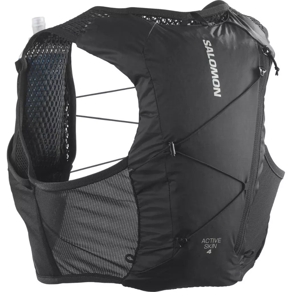 SALOMON ACTIVE SKIN 4 SET Unisex Running Vest เป้น้ำวิ่งเทรล + ขวดน้ำนิ่ม 500ml x 2 ขวด LC2178200 Official Store