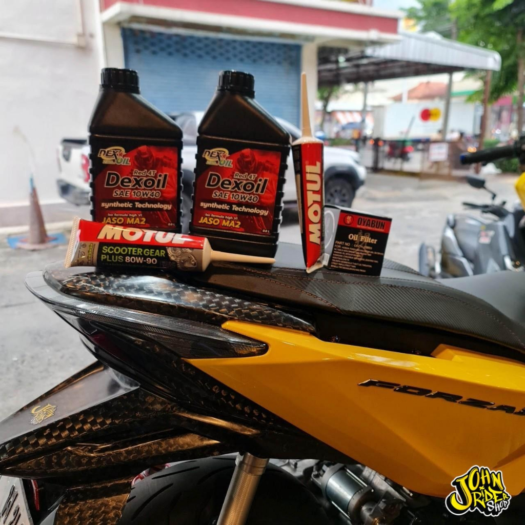 ชุดพร้อมถ่ายของเหลวคุณภาพดี Dexoil สำหรับ HONDA>300CC 💯