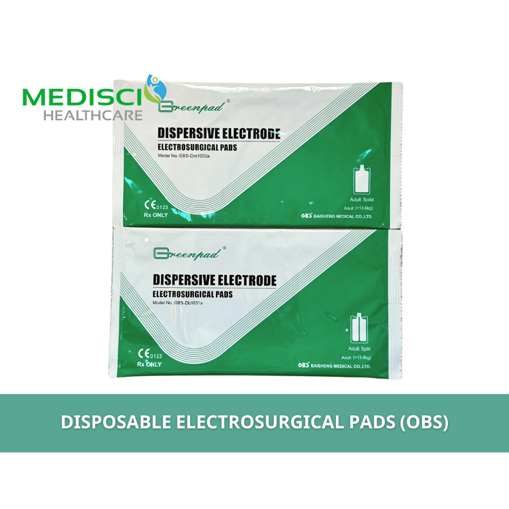 แผ่นนำสื่อ แผ่นนำไฟฟ้า แบบกาว Dispersive Electrode Electrosurgical Pads OBS