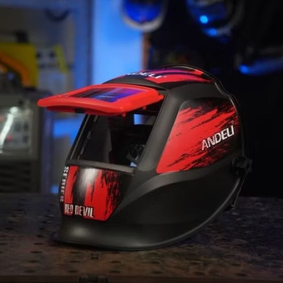 ANDELI หน้ากากตัดแสงออโต้ RED DEVIL จอ TRUE สามารถยกจอนอกได้ น้ำหนักเบา