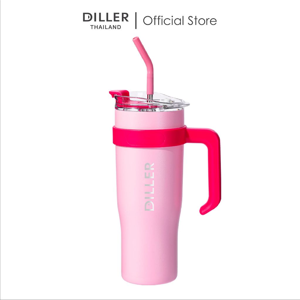 [ส่งจากไทย] Diller Thermo Tumbler 1200ml MLH9122 แก้วเก็บความเย็น/ร้อน สแตนเลส 2 ชั้นพร้อมฉนวนสูญญากาศเก็บเย็น 24 ชม ราคา ถูกที่สุด ดีลบีเคเค แกลเลอรีภาพที่ 8