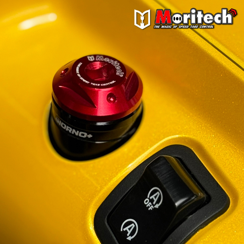 ปิดรูกระจก น๊อตอุดรูกระจก อุดกระจก CNC Moritech HONDA GIORNO+ 125 ใส่ได้กับตัว ABS และ CBS