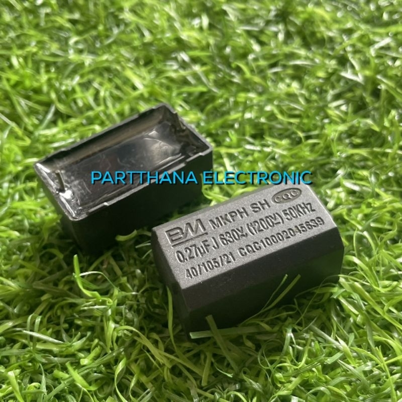Capacitor BM 0.3 0.27 1.5UF 2UF 3UF 8UF 5UF  10UF 275V  400V 450V 630V ตัวเหลี่ยม ลงปริ้น ขาลวด