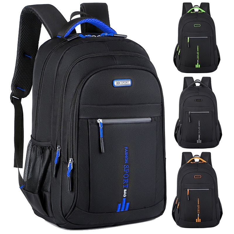 กระเป๋าเป้สีดำผู้ชาย แฟชั่น Backpack รุ่น M45กระเป๋าเป้