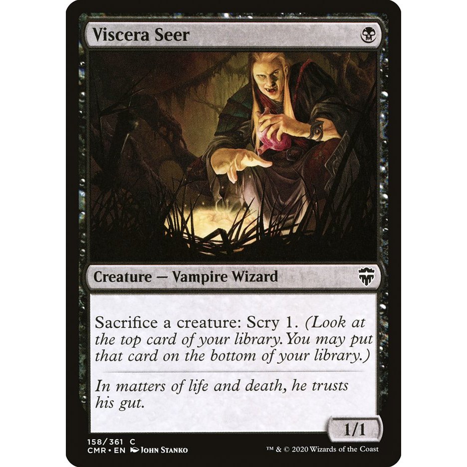 MTG - [Playable Black] - [CMR] - [Viscera Seer] - [C]