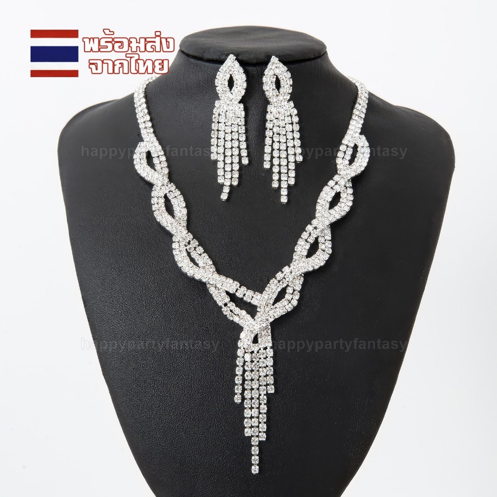 สร้อยคอเพชร สร้อยเพชร เครื่องประดับเพชร cz ตุ้มหูเพชร ราคาส่ง เหมือนจริง