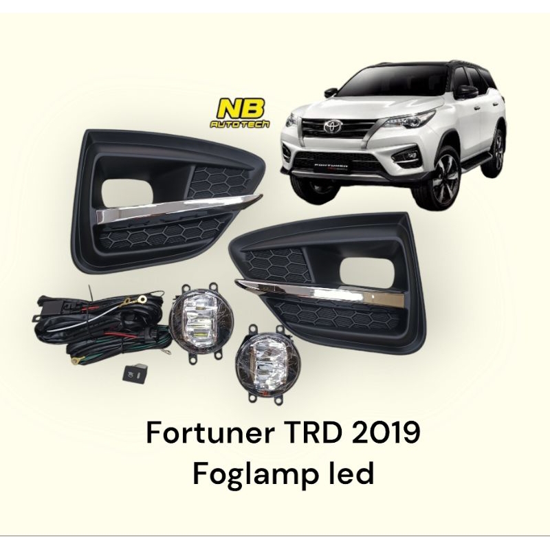 ไฟตัดหมอกฟอร์จูนเนอร์  สปอร์ตไลท์​ fortuner​ 2017 2018​ 2019​ TRD led fortuner trd2 sportlight Toyota new fortuner trd2